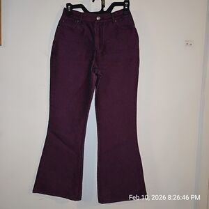 Route 66 Maroon and Black Denim